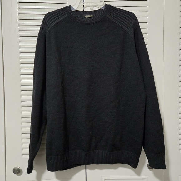 Montechiaro Other - Montechiaro Men's Pullover Sweater Wool Blend Black Size 2XL
